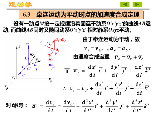 理论力学 加速度合成定理