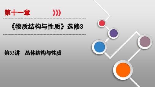 2020届高考化学一轮复习晶体结构与性质课件(51张)