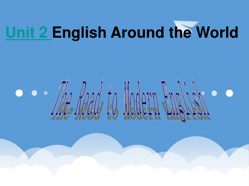 2020高中英语 Unit2 English around the world Readin