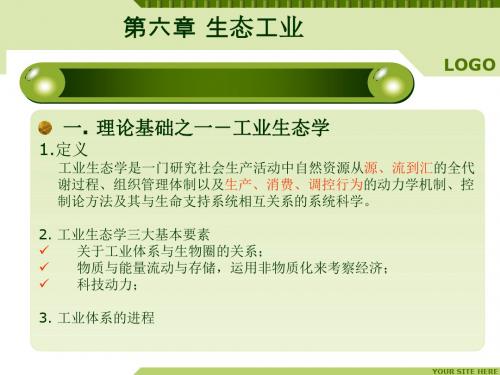 《清洁生产工艺学》第六章 生态工业