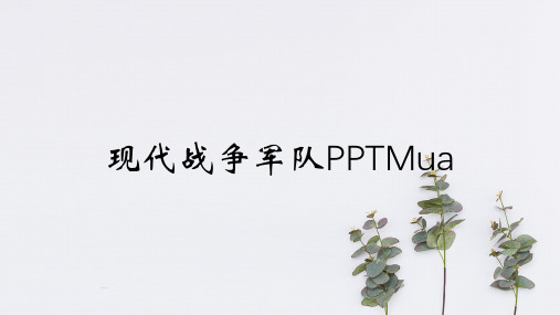 现代战争军队PPTMua