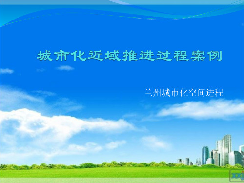 城市化近域推进过程案例