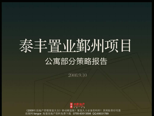 中原-2019年宁波鄞州泰丰置业项目公寓部分策略报告-90PPT