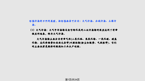 环境污染概述PPT课件