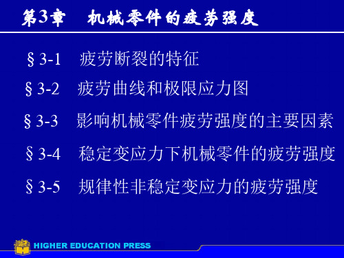 机械零件的疲劳强度与疲劳断裂