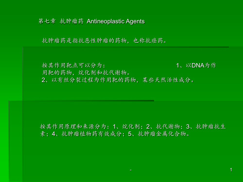 第七章 抗肿瘤药ppt课件