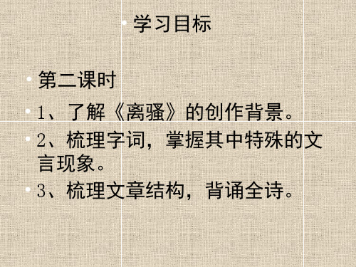 《离骚》第二课时优秀课件