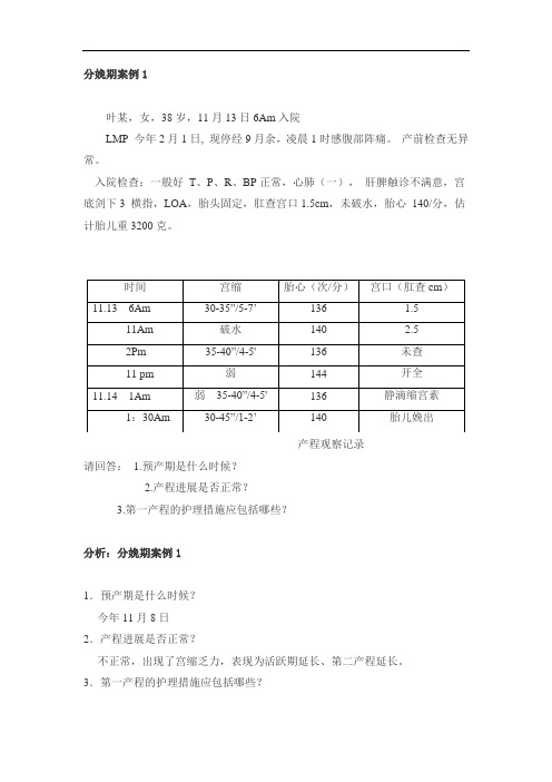 分娩期案例