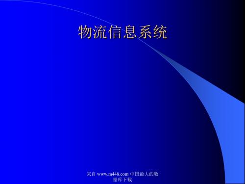 物流信息系统(PPT 60)-PPT精选文档