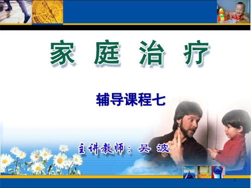 家庭疗法PPT演示课件