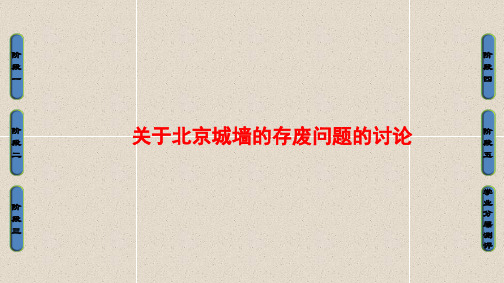 【苏教版】2017学年语文必修四第4单元-关于北京城墙的存废问题的讨论ppt课件