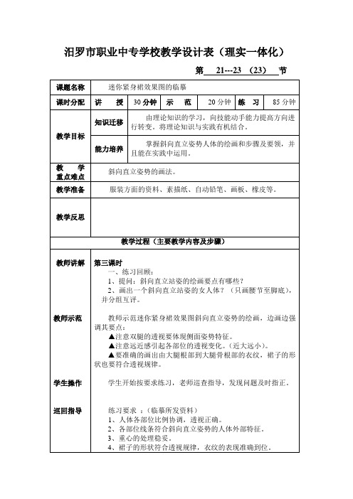 服装人体绘画11