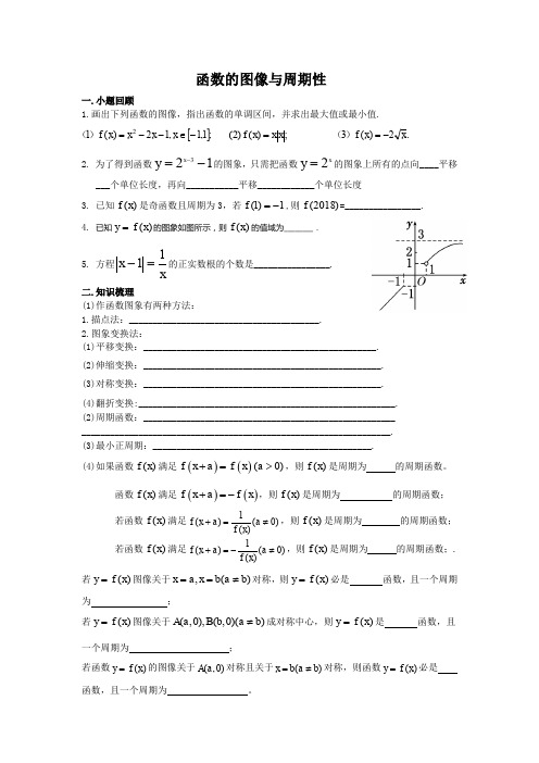 高中数学——函数的图像与周期性