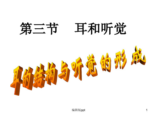 耳和听觉(共二课)ppt课件