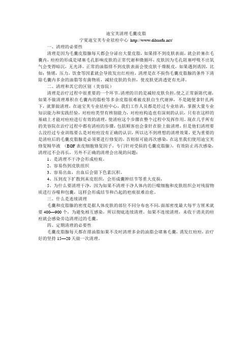 迪宝芙清理毛囊皮脂