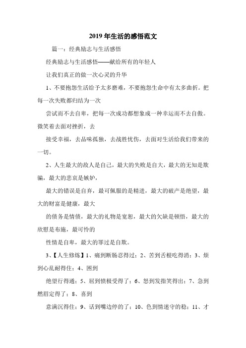 2019年生活的感悟范文.doc