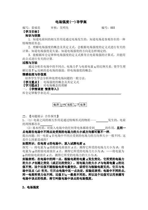 电场强度一