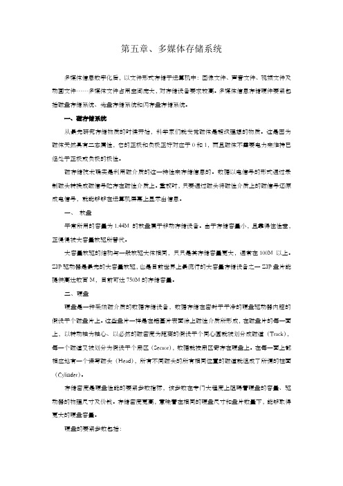 第五讲多媒体存储系统