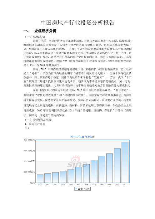 中国房地产行业投资分析报告