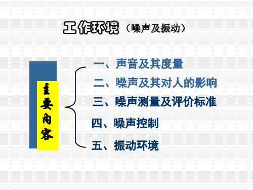 第六章 工作环境(噪声及振动)