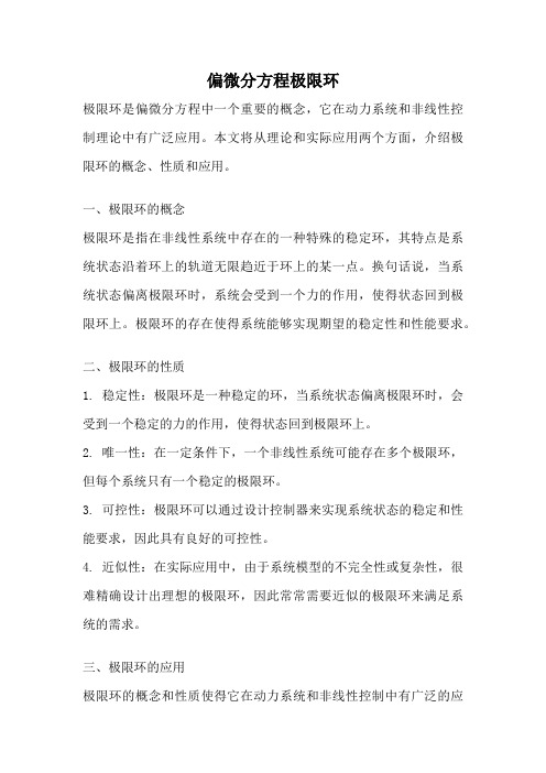 偏微分方程极限环