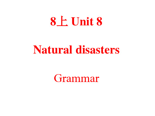 江苏省永丰初级中学牛津版八年级英语上册课件：Unit8Grammar(共29张PPT)