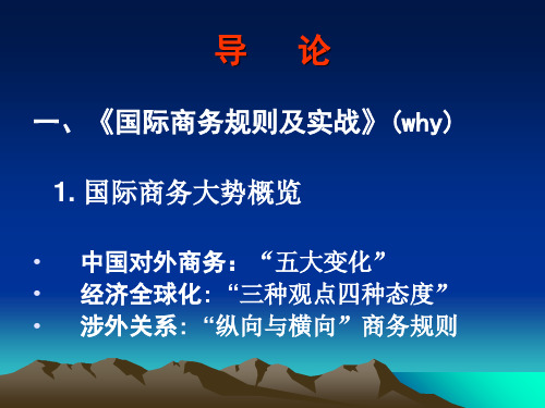 国际商务规则