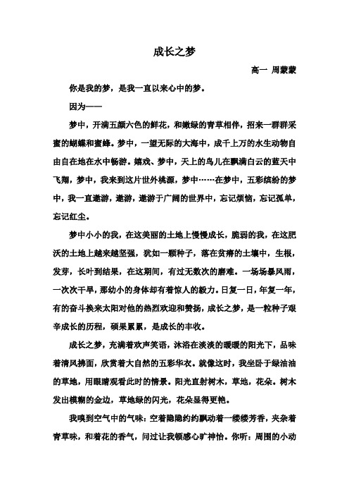 成长之梦