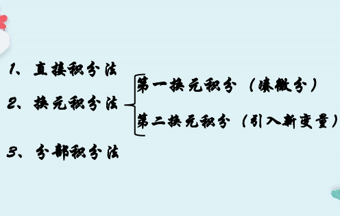 4.2 不定积分的积分法