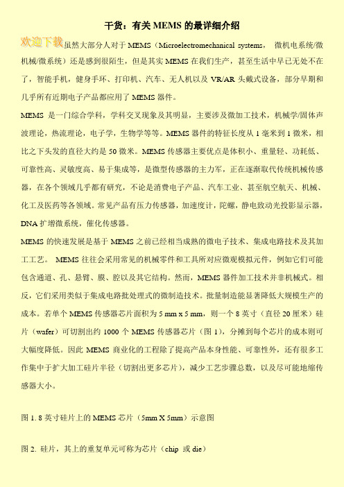 干货：有关MEMS的最详细介绍