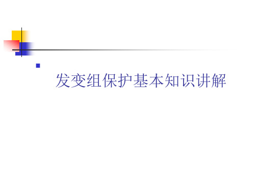 电气发变组保护基本指示讲解.ppt  孔.