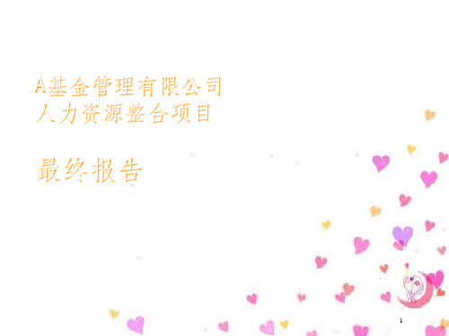 某公司人力资源整合项目报告(ppt 222页)
