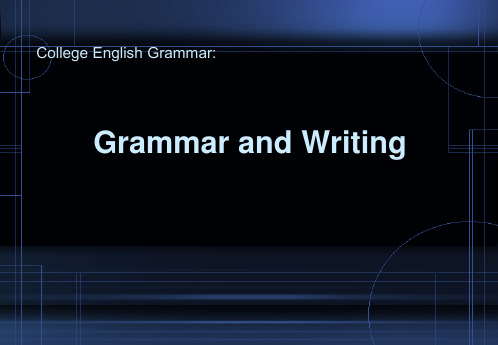 《大学英语语法》课件—07Phrases Prepositional phrase