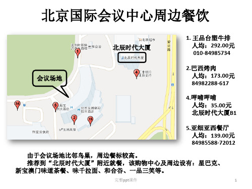 北京国际会议中心周边及线路