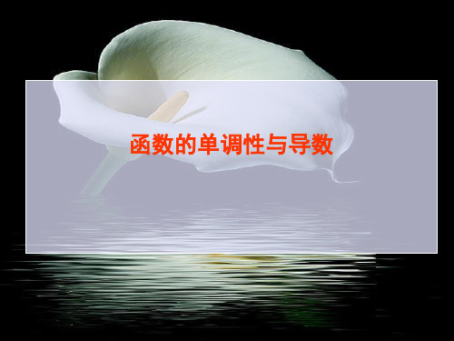 函数的单调性与导数.docx