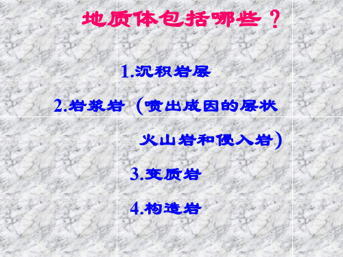 沉积岩层的产状