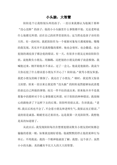 小头脑大智慧