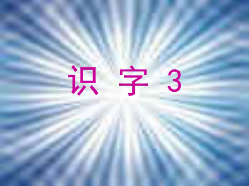 人教版小学一年级语文上册《识字3》1