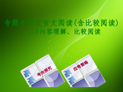 中考语文第3篇古诗文阅读专题十三文言文阅读(含比较阅读)复习课件230