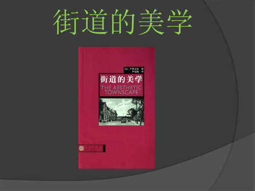 街道的美学精品PPT课件