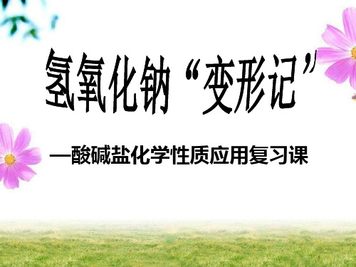 人教版初中九年级下册化学：氢氧化钠变形记_酸碱盐化学性质应用