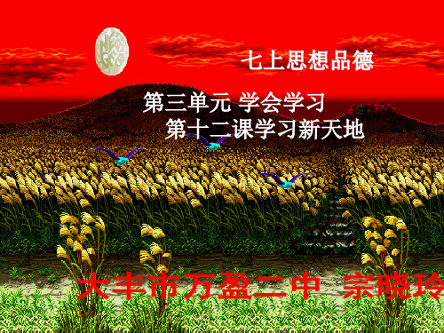 七上思想品德(苏)三单元 学会学习第十二课学习新天地