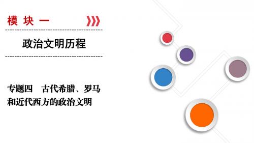 2019大一轮高考总复习历史(人民版)课件：专题4 古代希腊、罗马和近代西方的政治文明