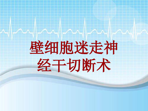 手术讲解模板：壁细胞迷走神经干切断术