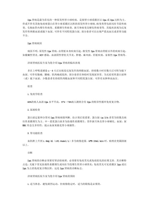 IgA肾病