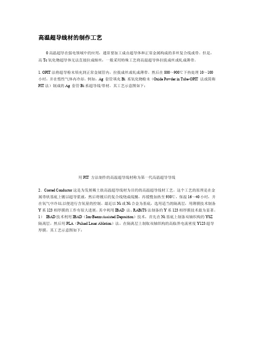 高温超导线材的制作工艺