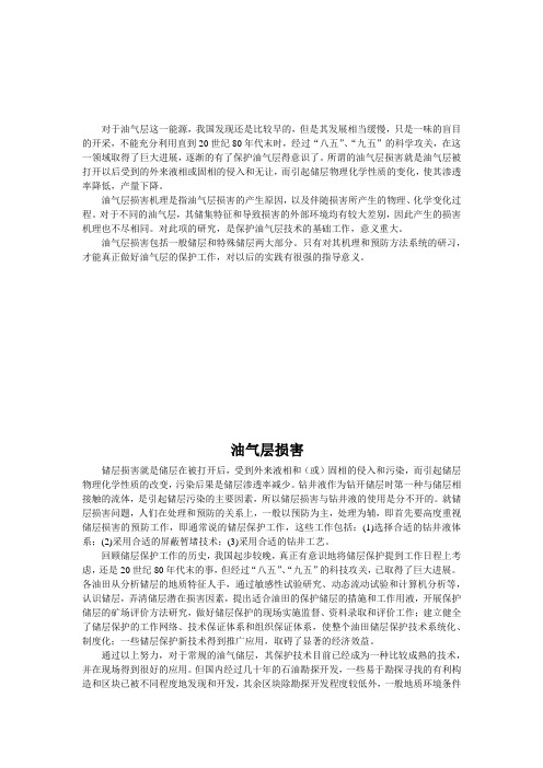 储层损害论文