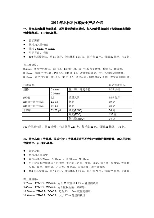 2012北林科技进口草炭土特性介绍-品氏托普