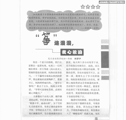 “筝”途漫漫我心依旧