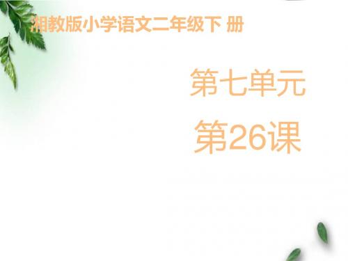 最新湘教版小学语文二年级下册《种瓜人》公开课课件第二课时